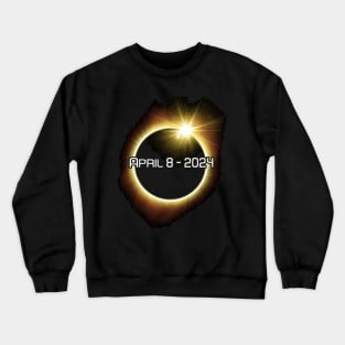 April 8 2024 totality Sun Eclipse Crewneck Sweatshirt